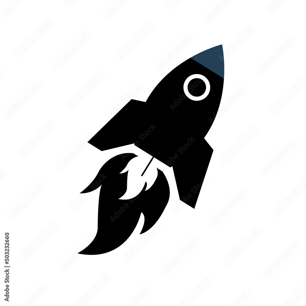 Obraz premium Rocket vector icon