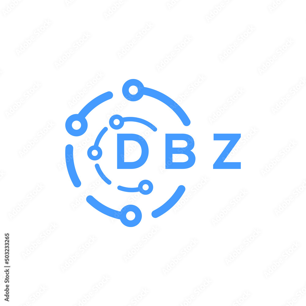 DBZ technology letter logo design on white background. DBZ creative initials technology letter logo concept. DBZ technology letter design. DBZ technology letter logo design on white background. DBZ creative initials technology letter logo concept. DBZ technology letter design.