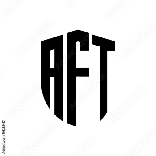 Vászonkép AFT letter logo design