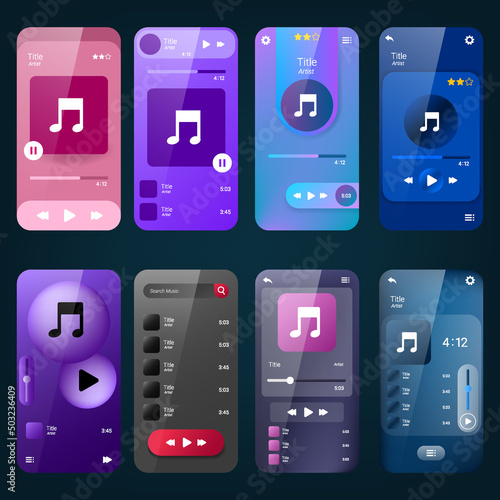 mobile music player user interface collection pack