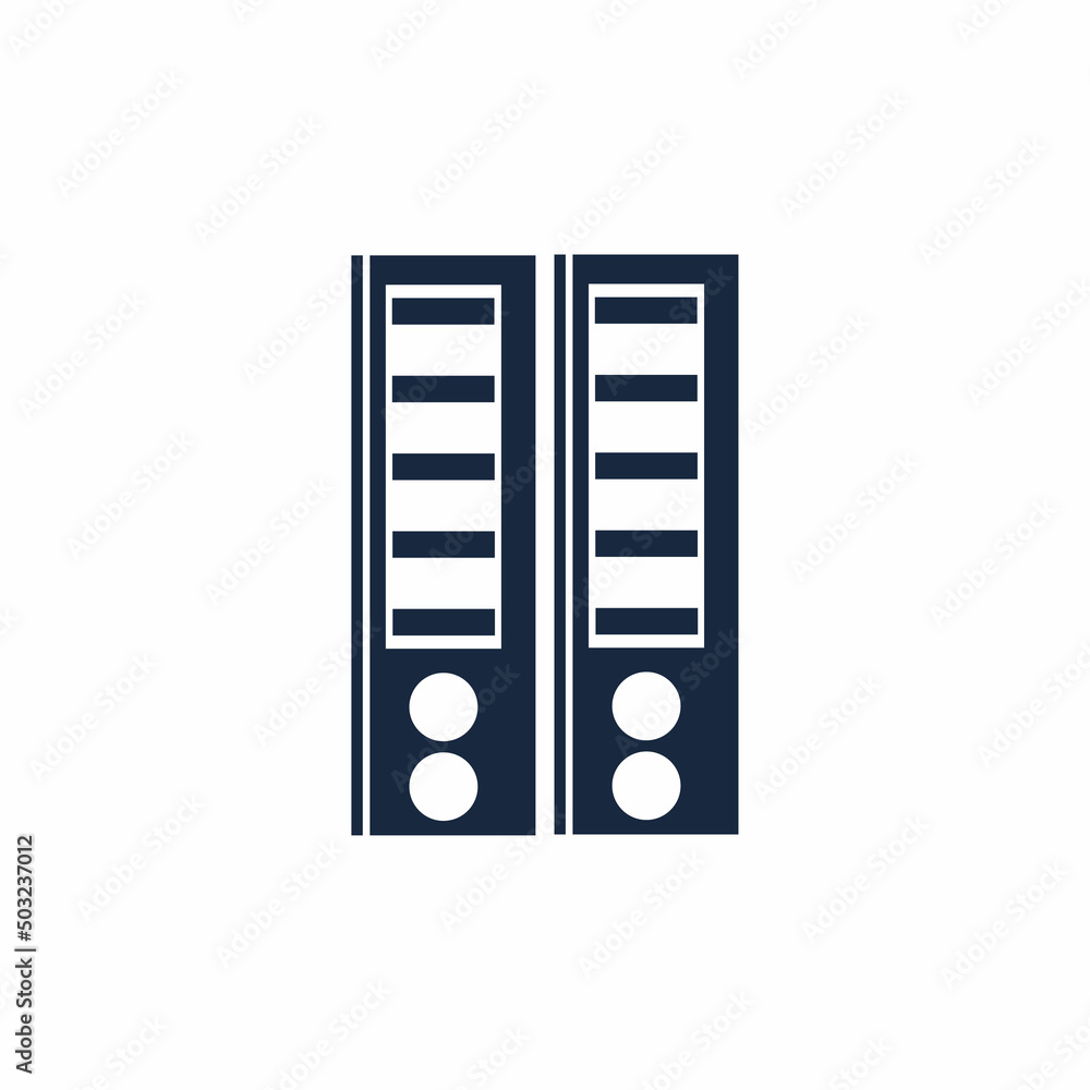 Binder simple. Office folder icon vector Binder simple. Office folder icon vector