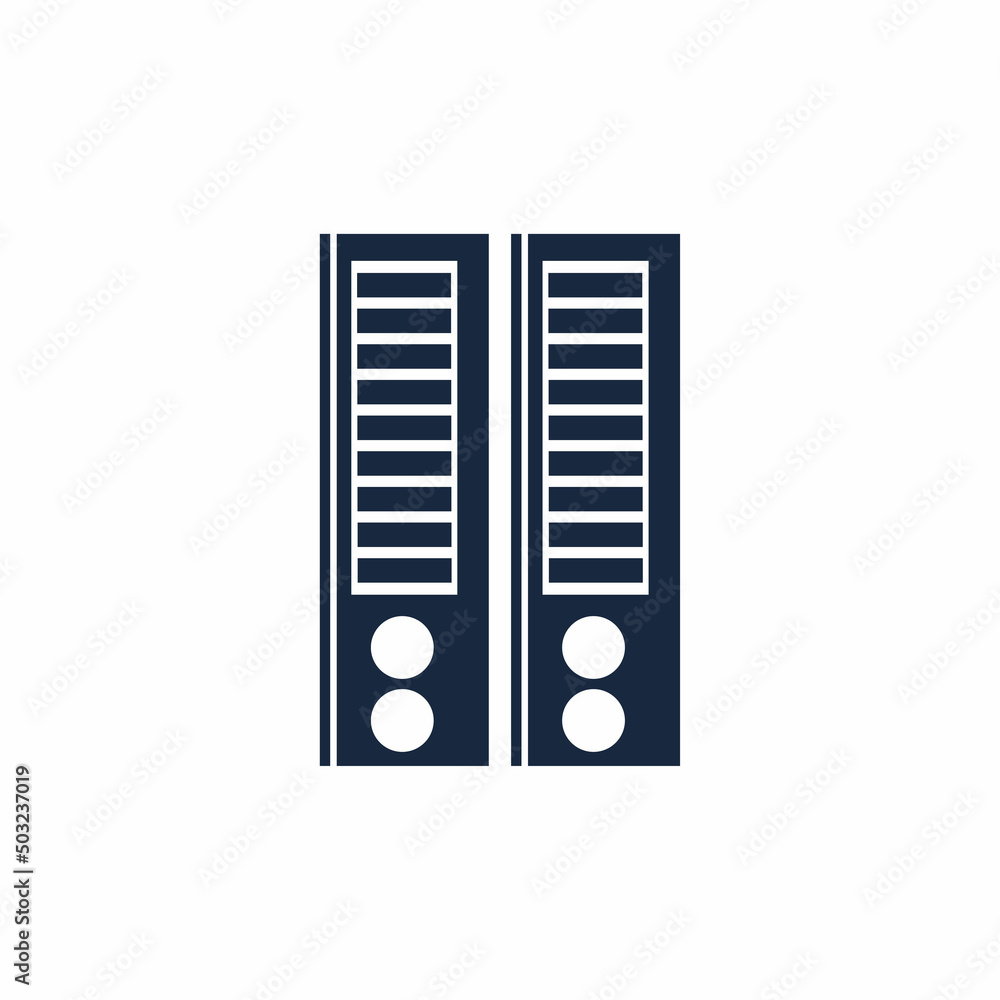Binder simple. Office folder icon vector Binder simple. Office folder icon vector