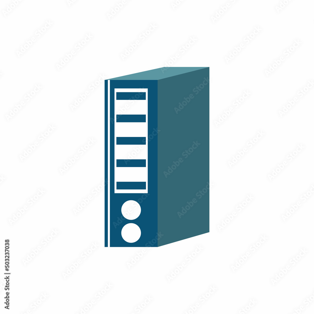 Binder simple. Office folder icon vector Binder simple. Office folder icon vector