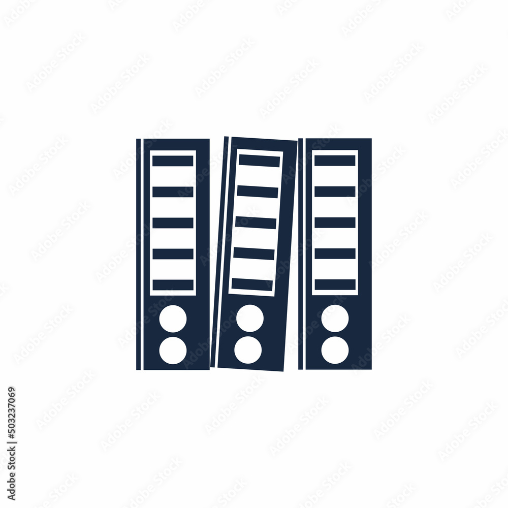 Binder simple. Office folder icon vector Binder simple. Office folder icon vector