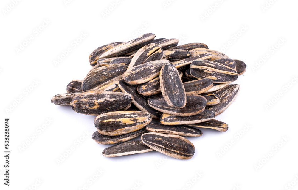 Sunflower seed isolated on white background