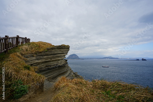 fine view from seaside cliff