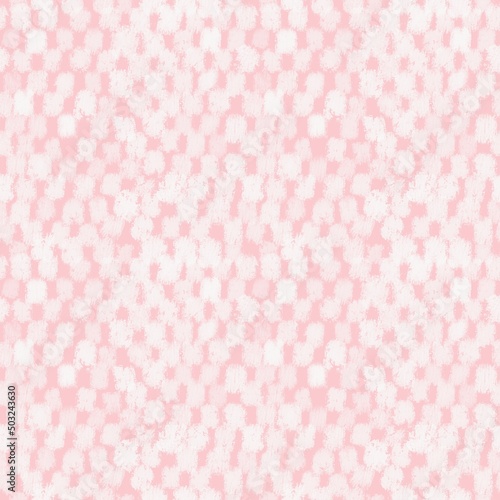 Illustration. Seamless Pattern wallpaper design in theme of pink and white lovely fluffy wool or velvet fabric texture background 
