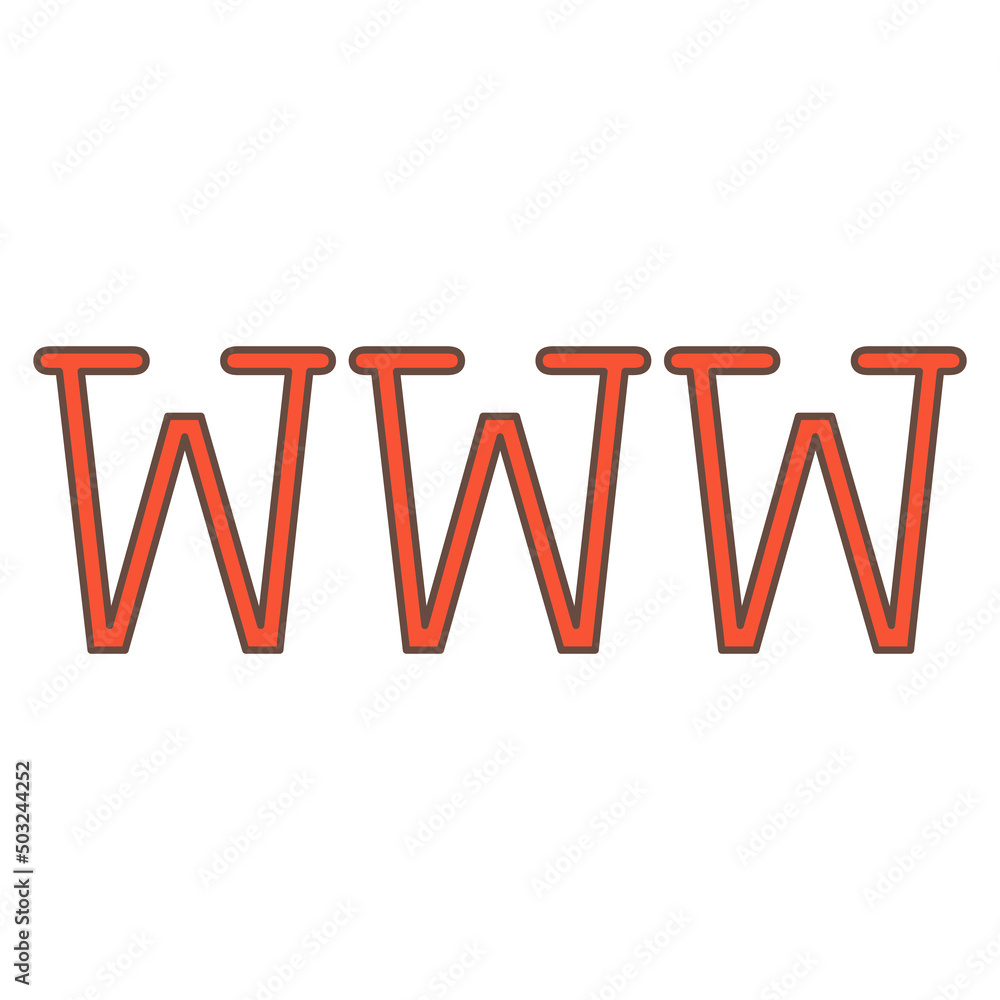 Sign World Wide Web flat vector icons for social media marketing business and technologies Sign World Wide Web flat vector icons for social media marketing business and technologies