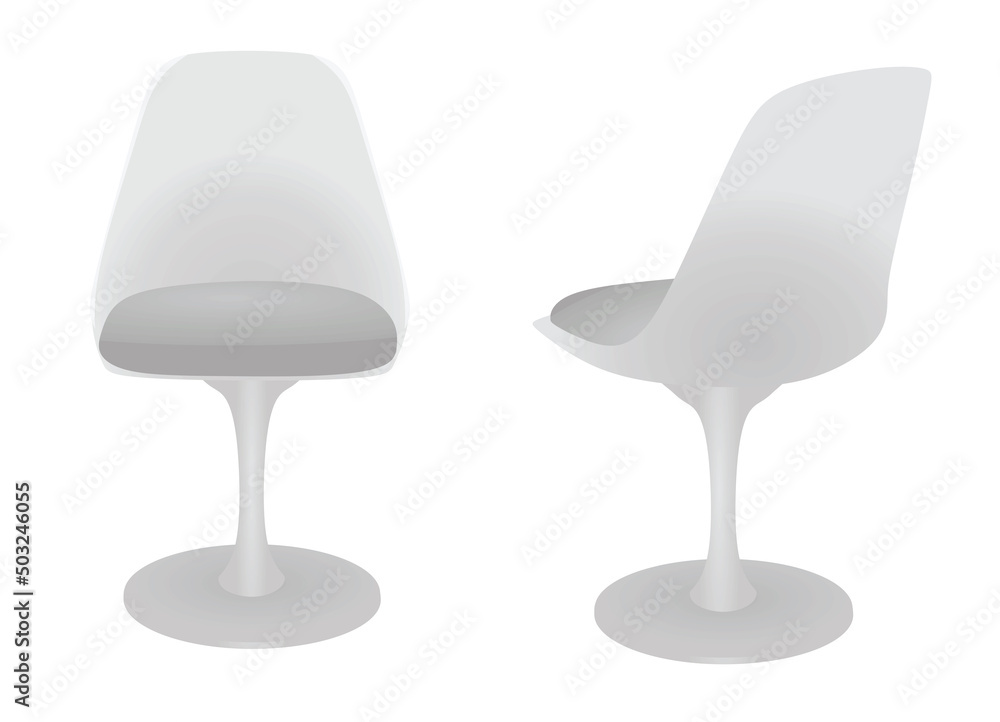 White office chair. vector illustration White office chair. vector illustration