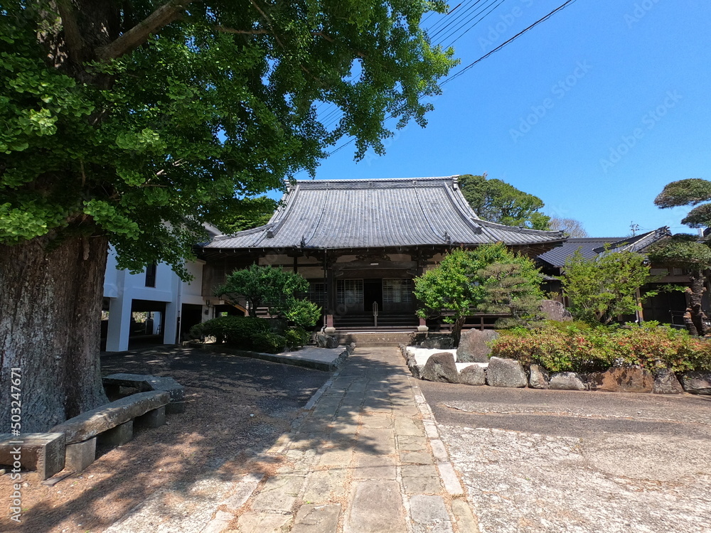 光明寺の境内、平戸、長崎