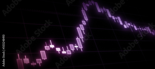 株式　市場　グラフ　チャート　ローソク足　FX　経済　投資　投機　デジタル