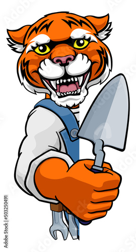 Tiger Bricklayer Builder Ho...