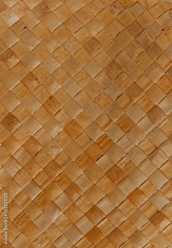 Brown braided reed texture background