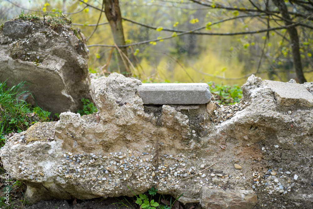 Obraz premium moss covered rocks