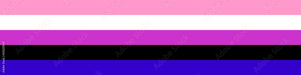 Genderfluid pride flag, non-binary gender, LGBT community symbol. Sexual minorities identity. Vector illustration Genderfluid pride flag, non-binary gender, LGBT community symbol. Sexual minorities identity. Vector illustration