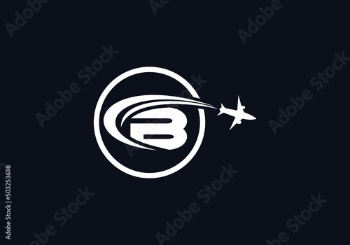 Aviation and airlines company logo design, Tour and travel agency symbol design vector