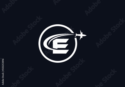 Aviation and airlines company logo design, Tour and travel agency symbol design vector