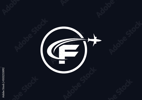 Aviation and airlines company logo design, Tour and travel agency symbol design vector