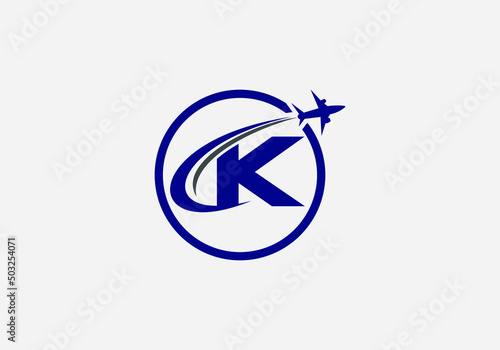 Aviation and airlines company logo design, Tour and travel agency symbol design vector