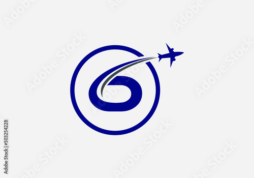 Aviation and airlines company logo design, Tour and travel agency symbol design vector