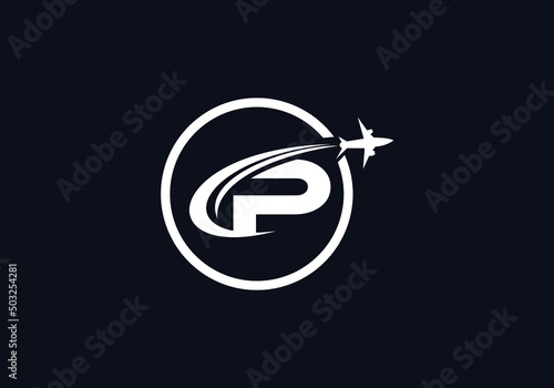 Aviation and airlines company logo design, Tour and travel agency symbol design vector