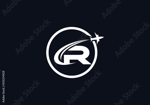 Aviation and airlines company logo design, Tour and travel agency symbol design vector