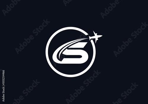Aviation and airlines company logo design, Tour and travel agency symbol design vector