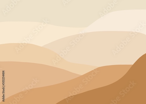 Abstract background gradient orange sand dunes art pattern photo