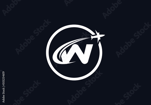 Aviation and airlines company logo design, Tour and travel agency symbol design vector