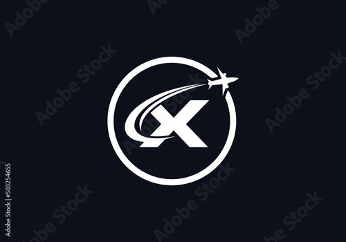 Aviation and airlines company logo design, Tour and travel agency symbol design vector