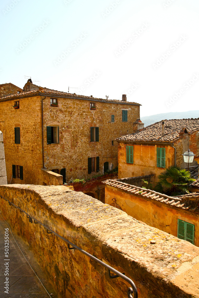 Obraz premium Montisi,antico, borgo, medievale,Montalcino, Siena