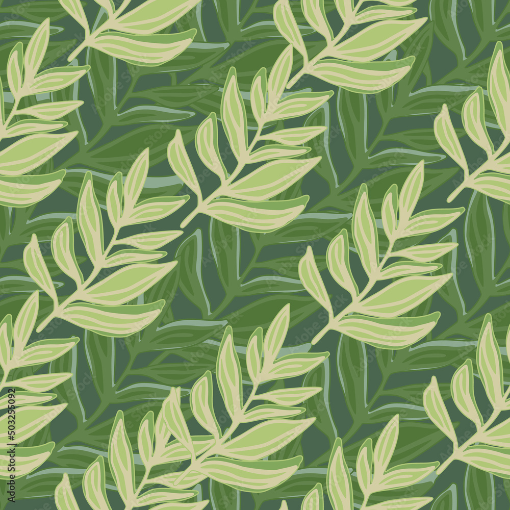 Modern jungle leaf seamless pattern. Tropical pattern, palm leaves seamless. Exotic plant backdrop.