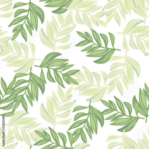 Tropical pattern  palm leaves seamless. Modern jungle leaf seamless pattern. Botanical floral background. Exotic plant backdrop.