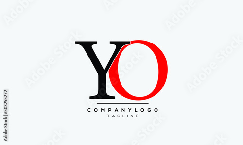  Alphabet letters Initials logo YO