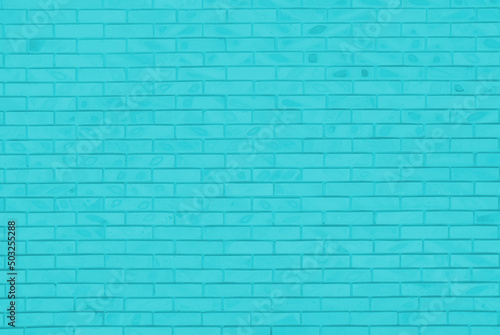 Blue brick wall texture, grunge background. 