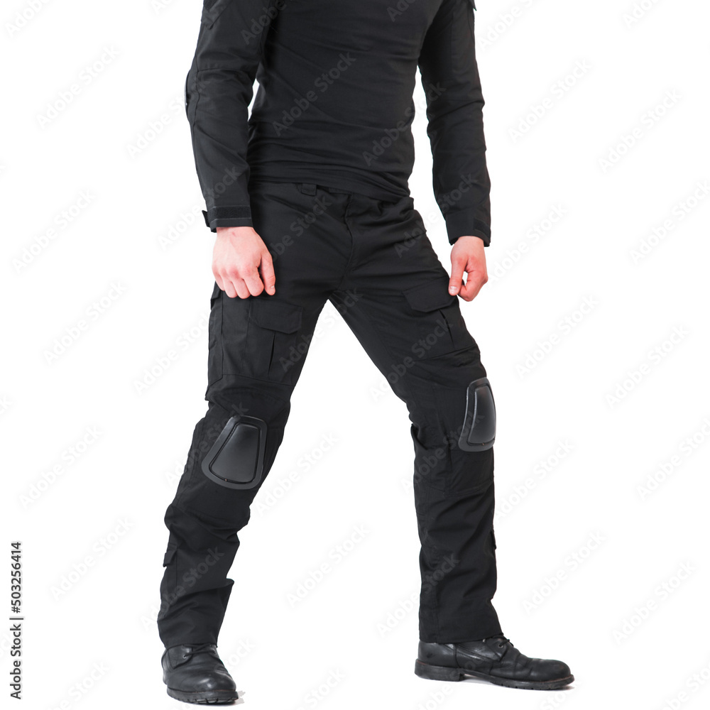 Schwarzer Trainingsanzug, Security Schwarzer Trainingsanzug, Security