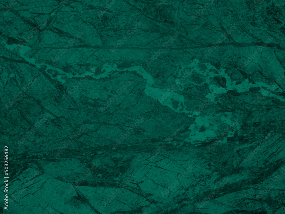 Emerald green marble texture. Abstract background with veins. Natural stone pattern.  - obrazy, fototapety, plakaty 