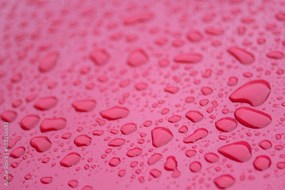 雨に濡れた自動車のボディ 雨に濡れた自動車のボディ