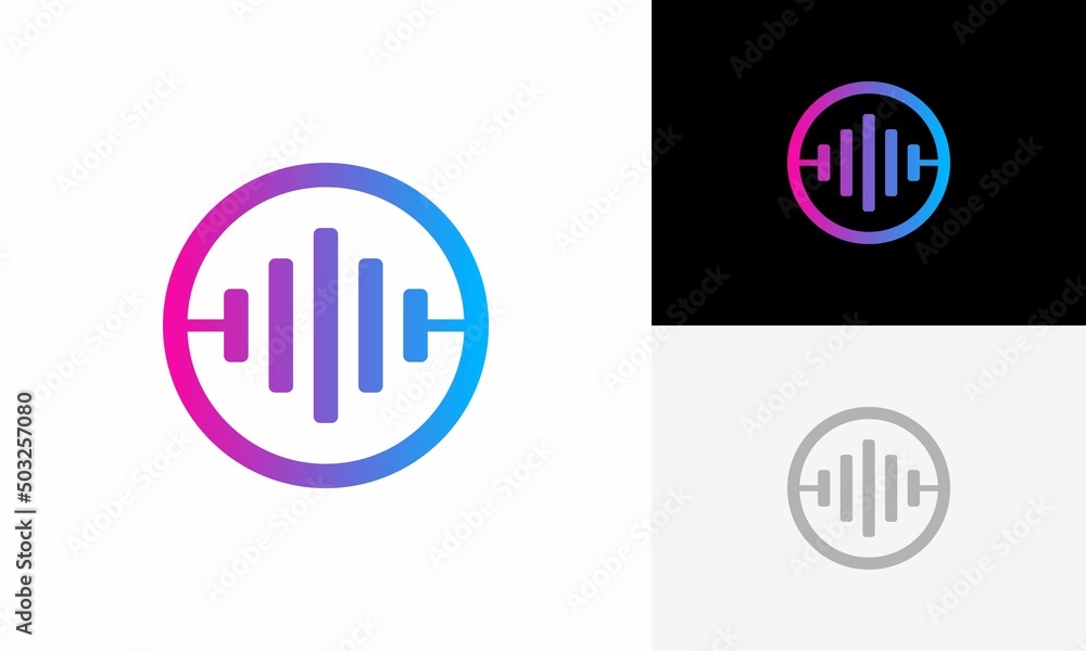 audio wave simple logo design vector audio wave simple logo design vector