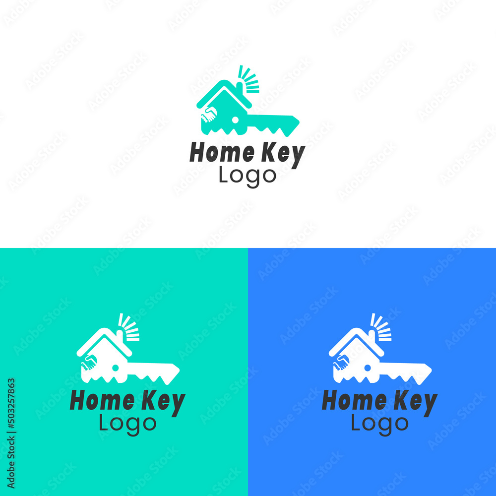 Home Key Construction Logo Design Template Premium Eps