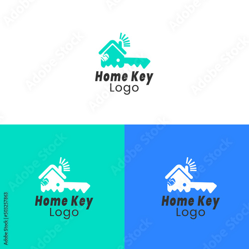 Home Key Construction Logo Design Template Premium Eps