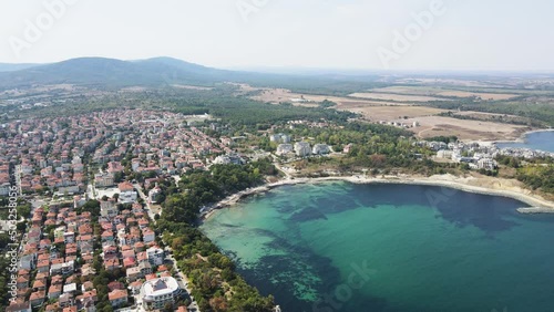 Aerial view of Town of Tsarevo, Burgas Region, Bulgaria  photo