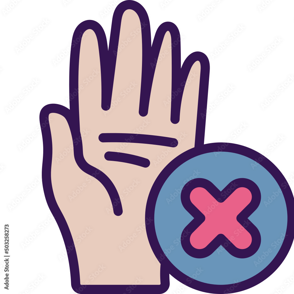 Obraz premium refuse line icon