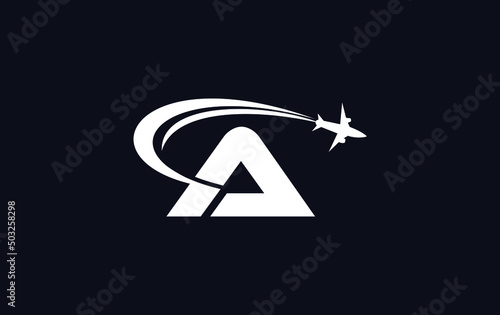 Aviation and airlines company logo design, Tour and travel agency symbol design vector