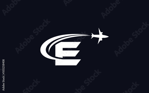 Aviation and airlines company logo design, Tour and travel agency symbol design vector
