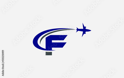 Aviation and airlines company logo design, Tour and travel agency symbol design vector