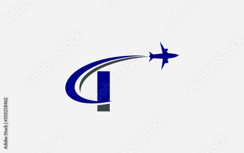 Aviation and airlines company logo design, Tour and travel agency symbol design vector