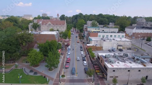 Bloomington, Indiana, Downtown, Aerial View, Amazing Landscape photo