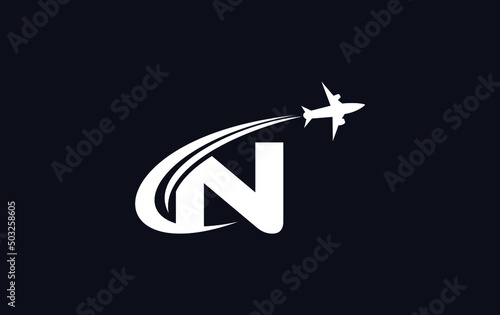 Aviation and airlines company logo design, Tour and travel agency symbol design vector