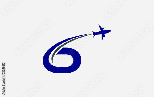 Aviation and airlines company logo design, Tour and travel agency symbol design vector